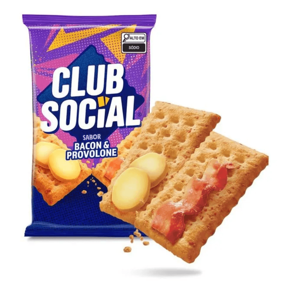 Biscoito Salgado Club Social Bacon & Provolone 141g